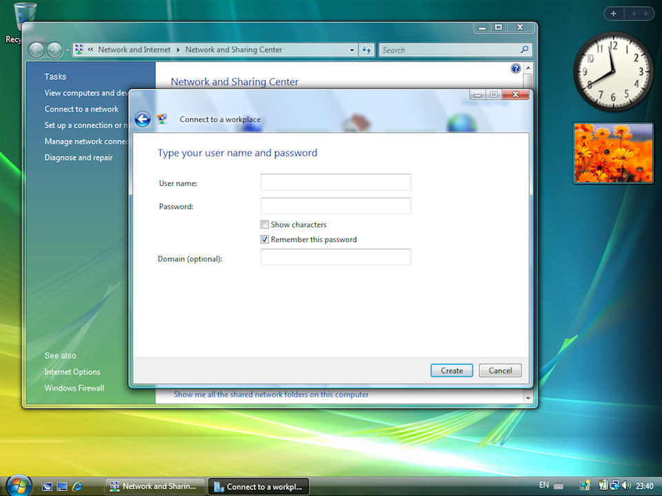 Setting up PPTP VPN on Windows Vista, step 6
