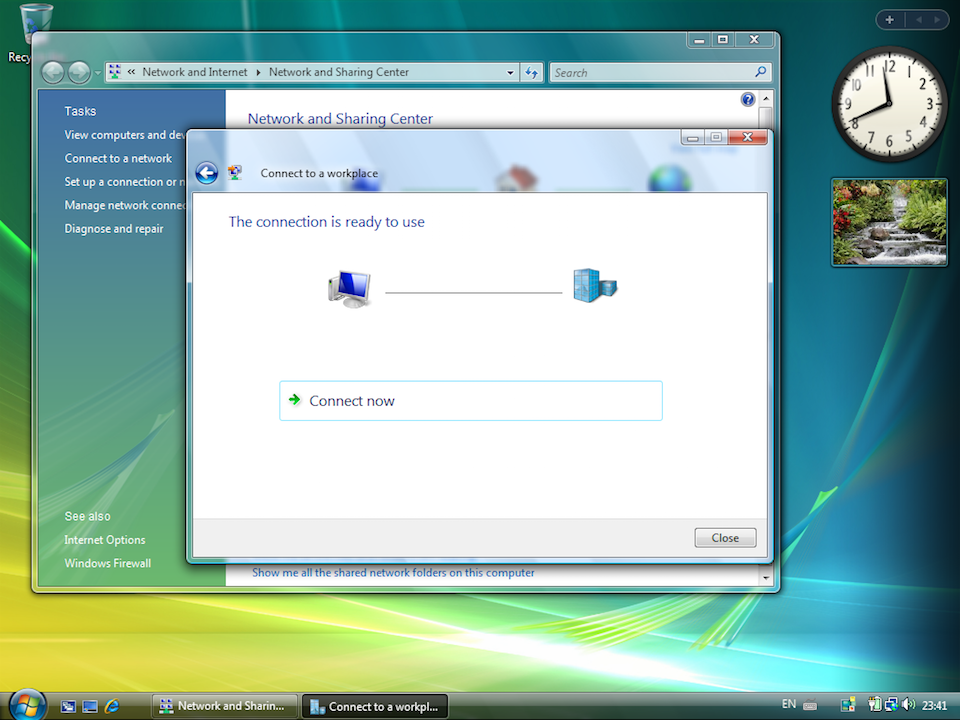 Setting up PPTP VPN on Windows Vista, step 7
