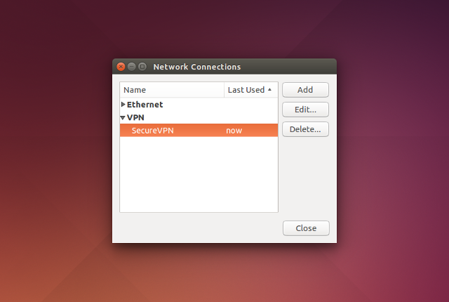 Setting up PPTP VPN on Linux, step 10