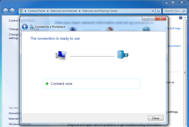 Setting up PPTP VPN on Windows 7, step 7