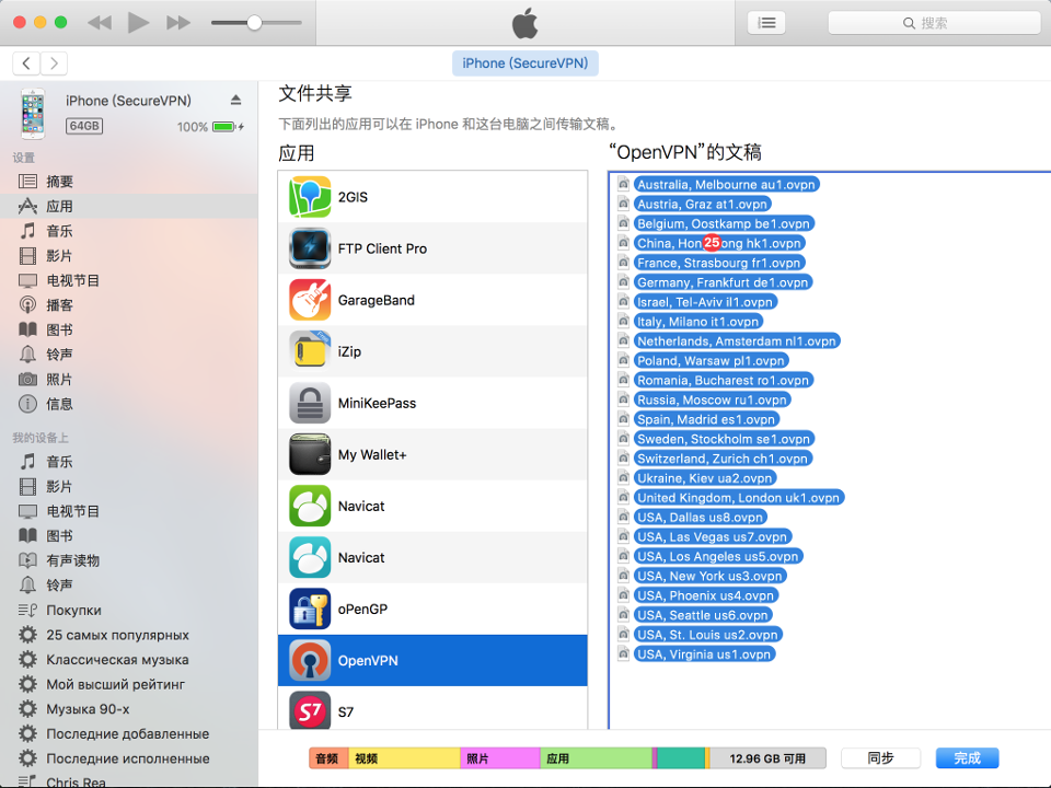 Setting up OpenVPN on iOS, step 4