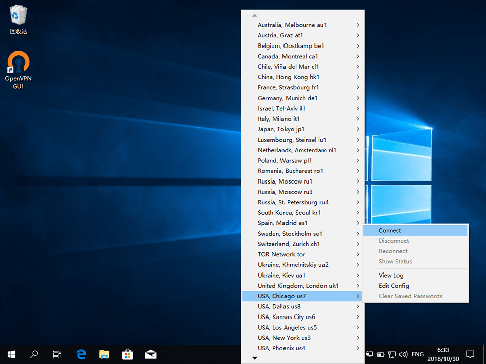 Setting up OpenVPN on Windows 10, step 16