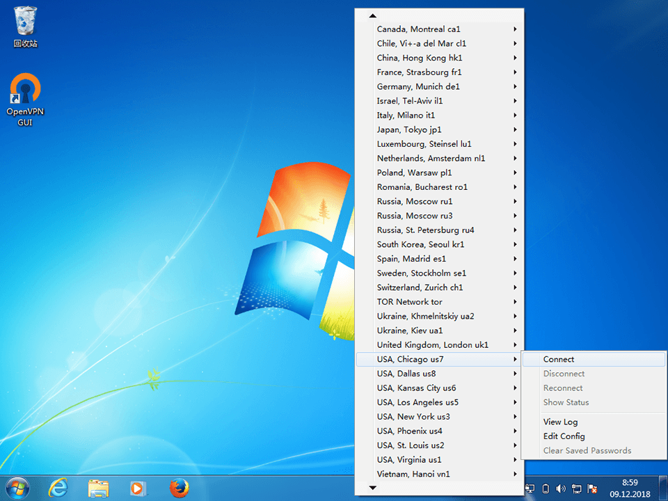 Setting up OpenVPN on Windows 7, step 16
