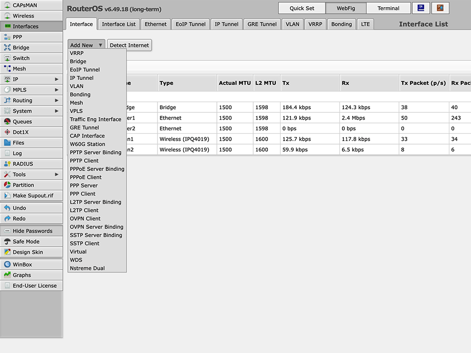 Setting up PPTP VPN on RouterOS, step 2