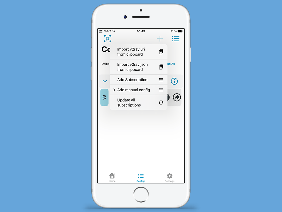 Setting up Shadowsocks on iOS, step 4