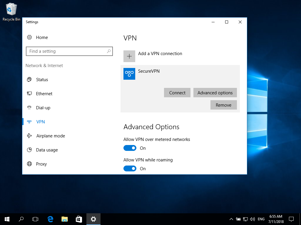 Setting up IKEv2 VPN on Windows 10, step 5