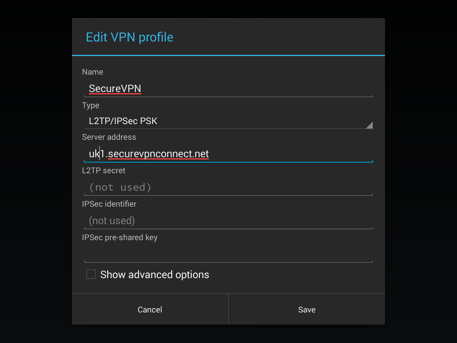 L2tp ipsec android