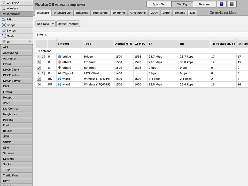 Setting up L2TP VPN on RouterOS, step 8