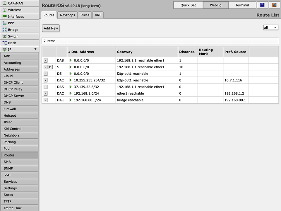 Setting up L2TP VPN on RouterOS, step 15