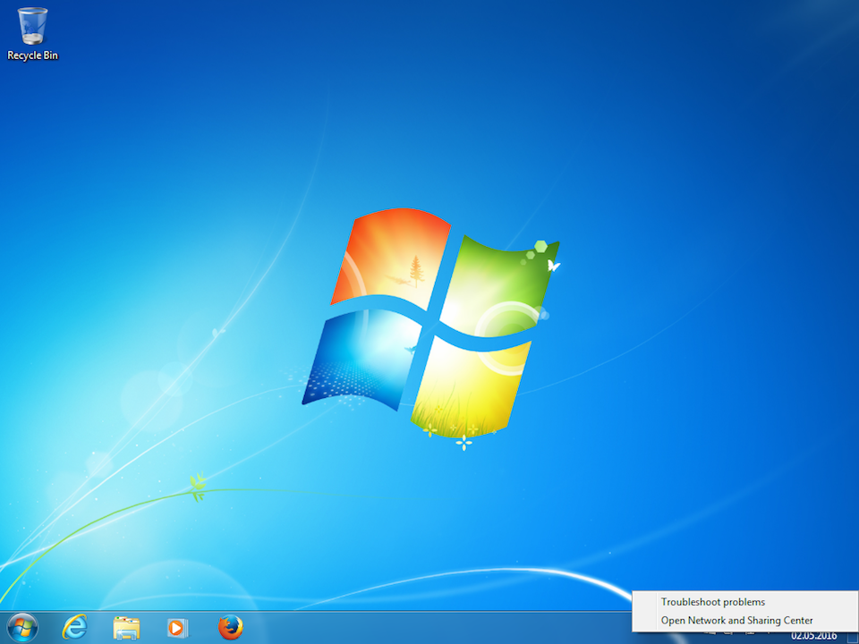 Setting up L2TP VPN on Windows 7, step 1