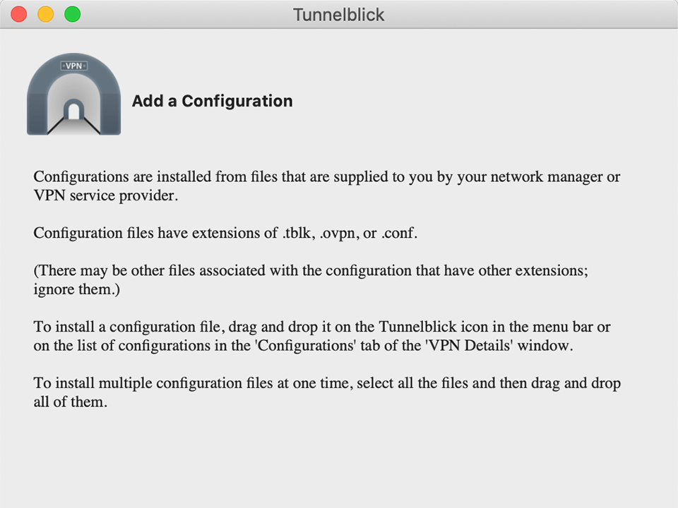 Setting up OpenVPN on Mac OS X, step 5