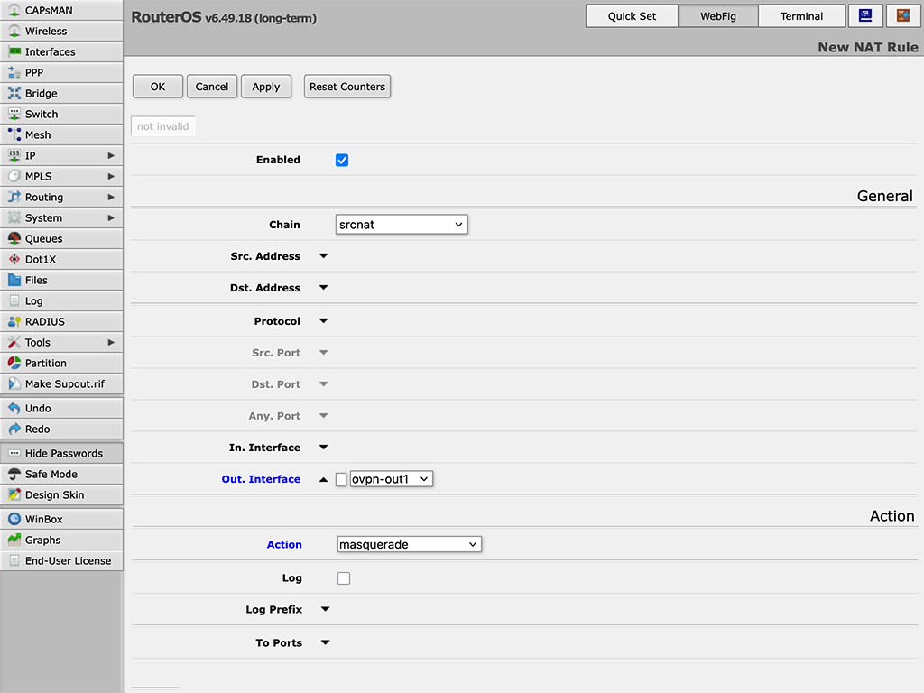 Setting up OpenVPN on RouterOS, step 10