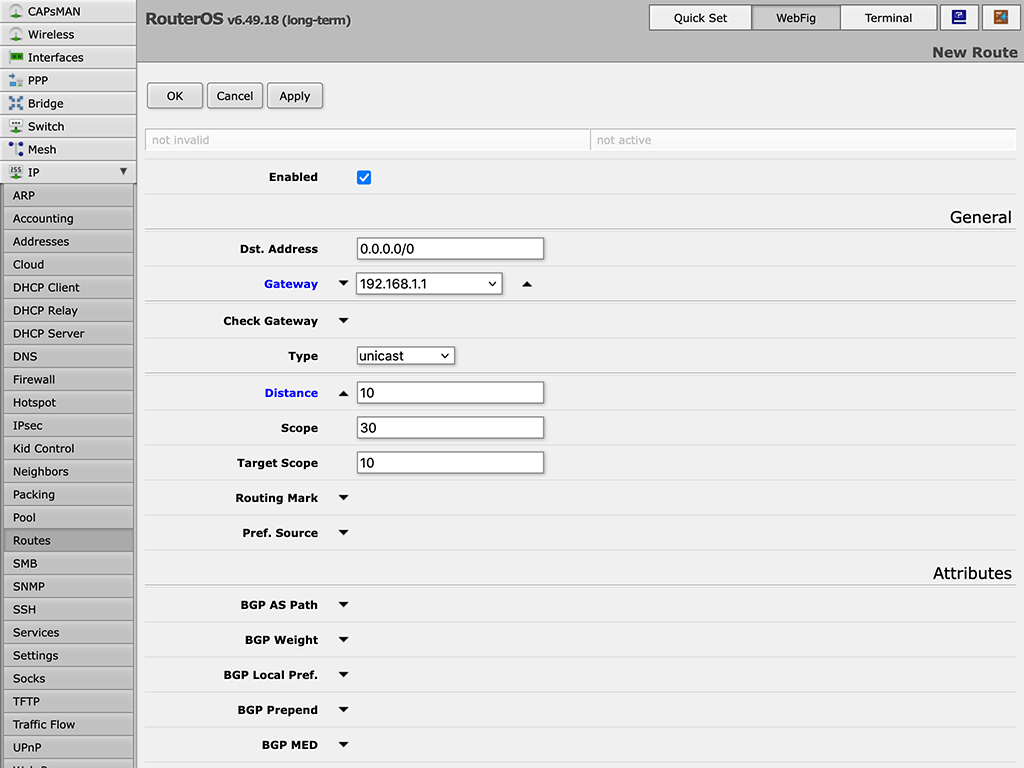 Setting up OpenVPN on RouterOS, step 14