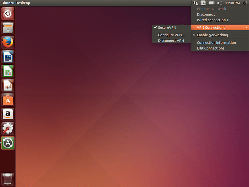 Setting up PPTP VPN on Linux, step 8