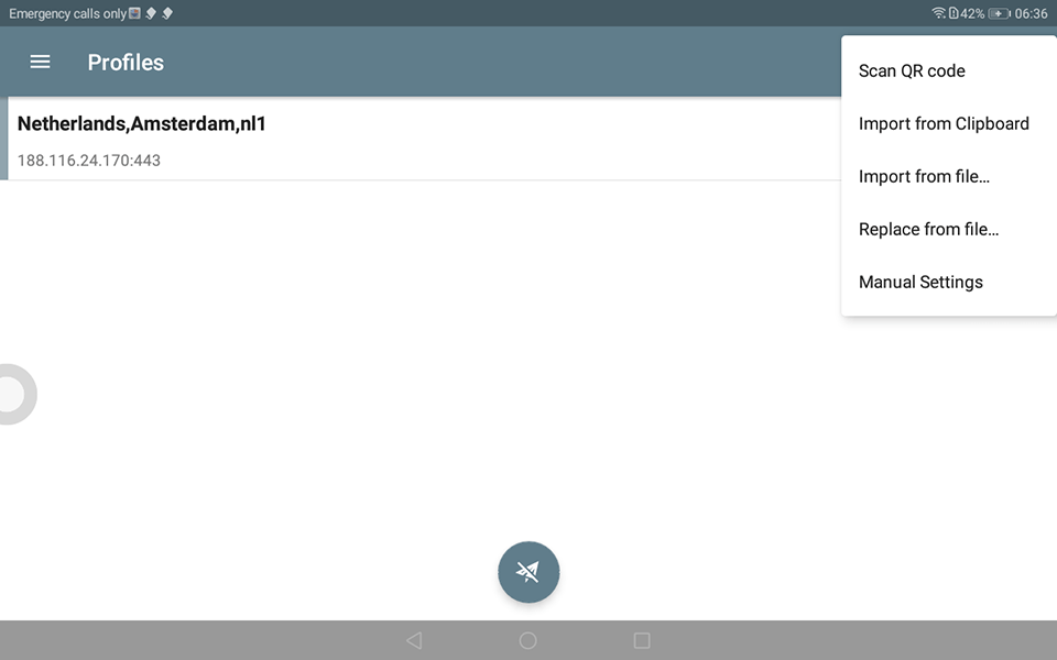 Setting up Shadowsocks on Android, step 4