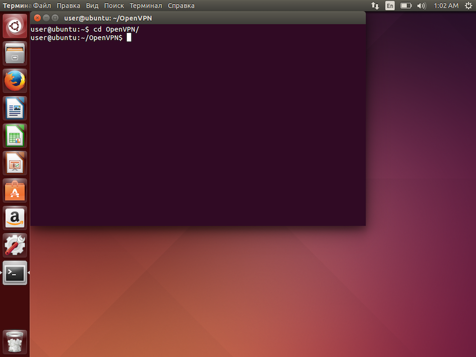 Настройка OpenVPN в Linux Ubuntu, шаг 4