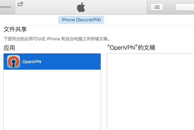 Setting up OpenVPN on iOS, step 2
