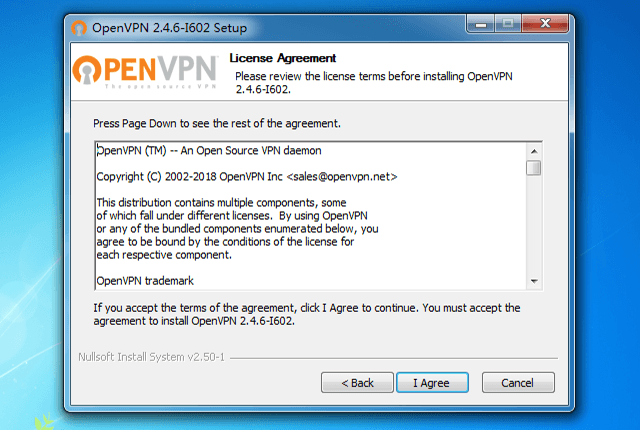 Setting up OpenVPN on Windows 7, step 4