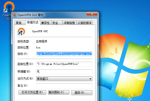 Setting up OpenVPN on Windows 7, step 10
