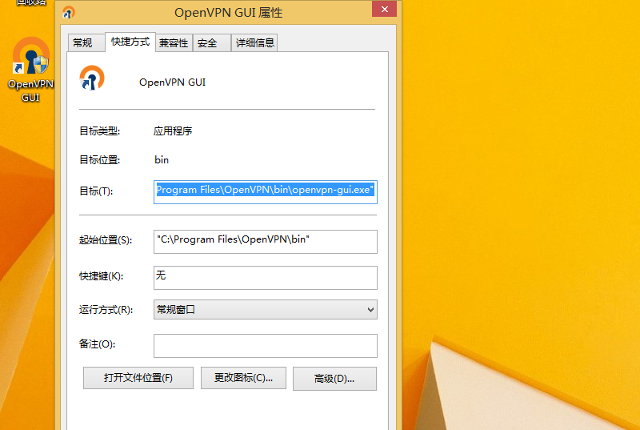 Setting up OpenVPN on Windows 8, step 10