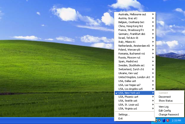 Setting up OpenVPN on Windows XP, step 12