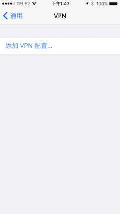 Setting up PPTP VPN on iOS, step 4