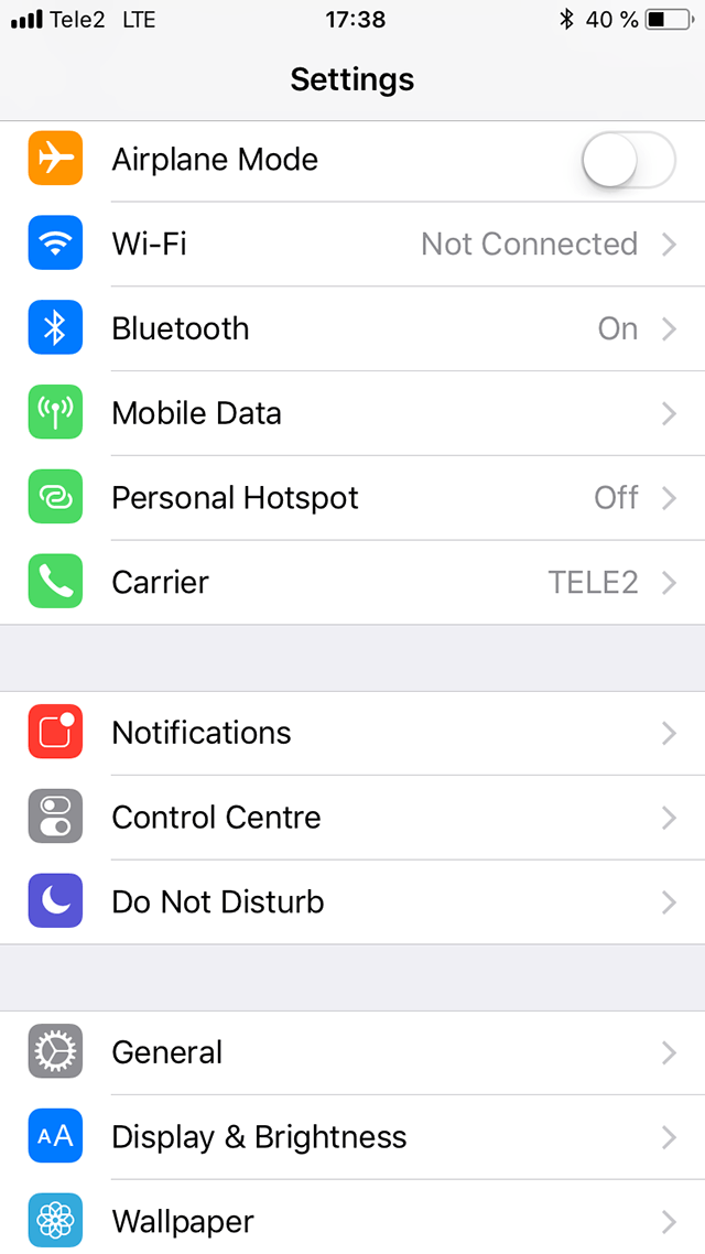 Setting up L2TP VPN on iOS, step 2