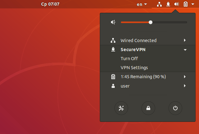 Setting up IKEv2 VPN on Linux Ubuntu 18.04, step 10