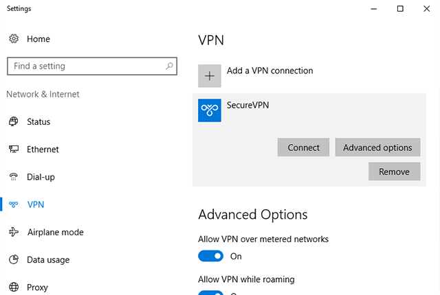 Setting up IKEv2 VPN on Windows 10, step 5