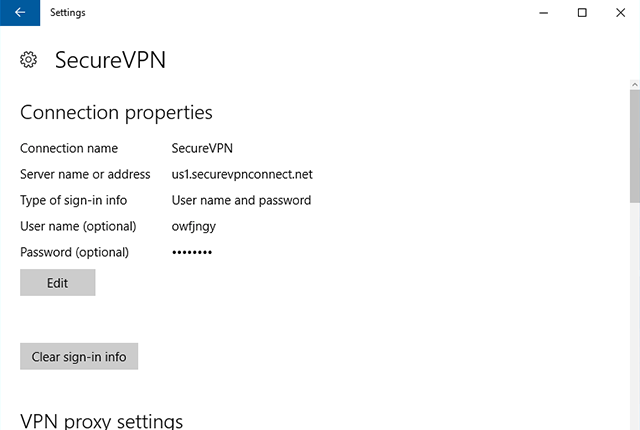 Setting up IKEv2 VPN on Windows 10, step 12