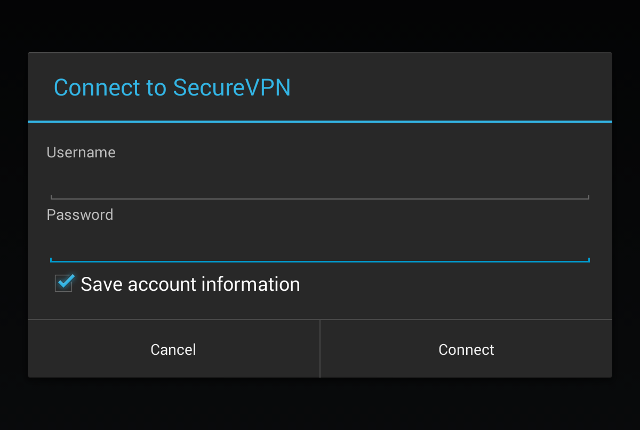 Setting up L2TP VPN on Android, step 6