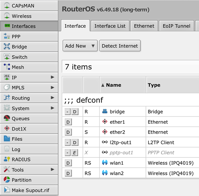 Setting up L2TP VPN on RouterOS, step 8