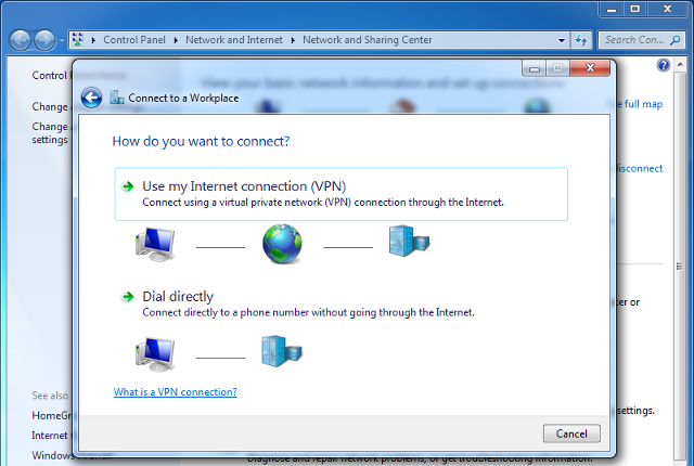 Setting up L2TP VPN on Windows 7, step 4