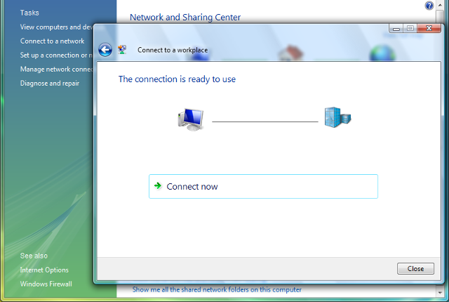 Setting up L2TP VPN on Windows Vista, step 7