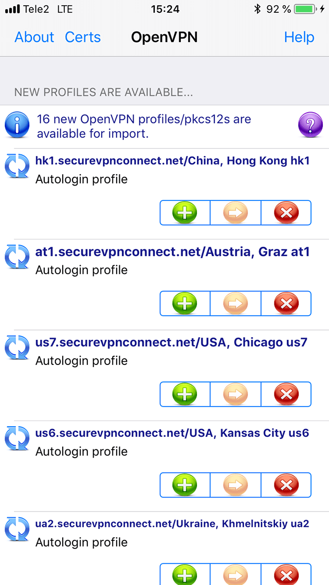 Setting up OpenVPN on iOS, step 5