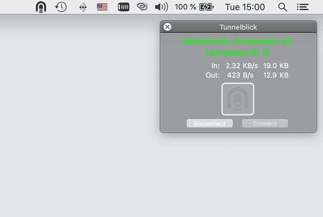 Setting up OpenVPN on Mac OS X, step 9