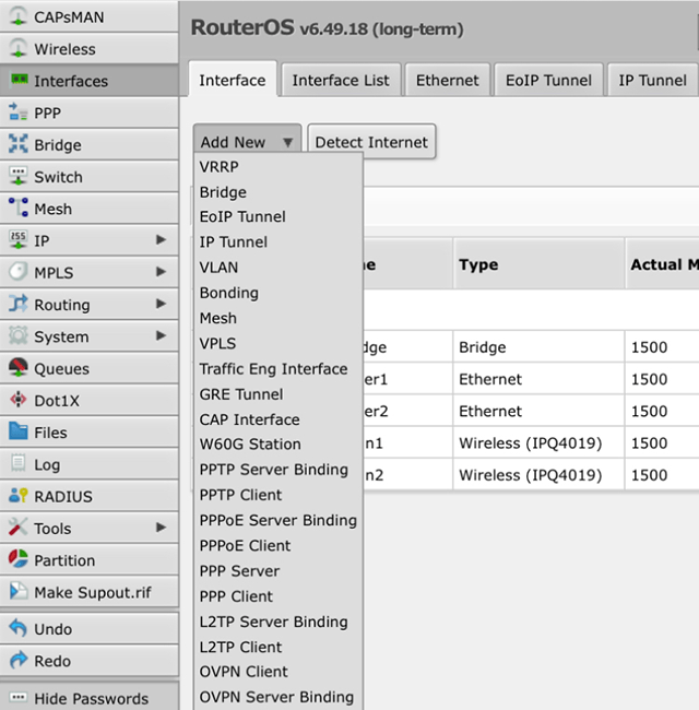 Setting up OpenVPN on RouterOS, step 6
