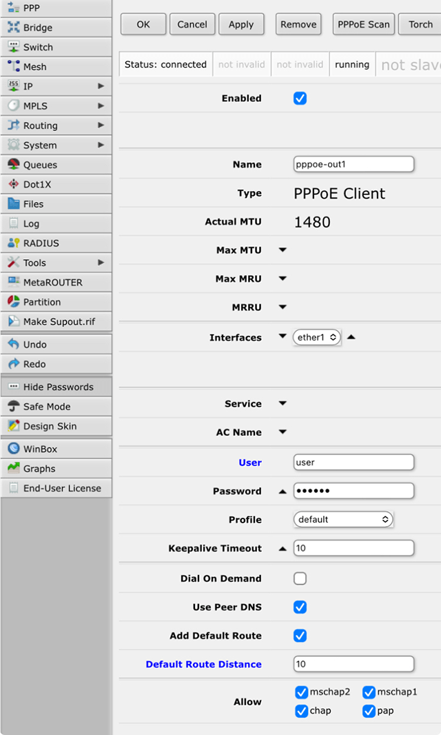 Setting up OpenVPN on RouterOS, step 12
