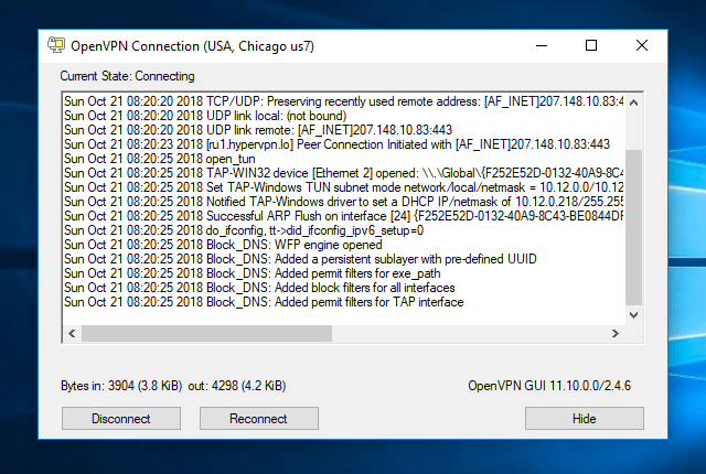 openvpn unable to redirect default gateway windows