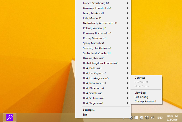 Setting up OpenVPN on Windows 8, step 16