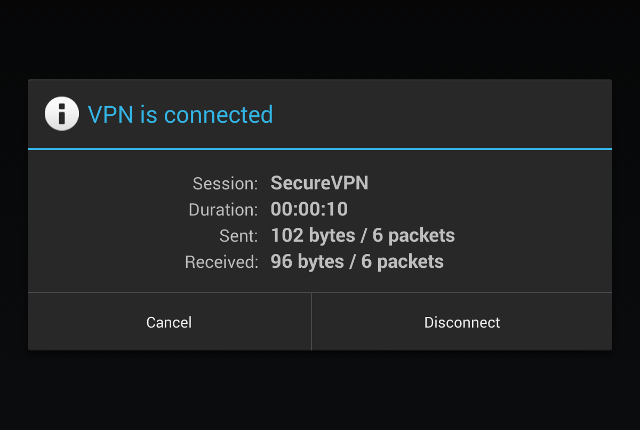 Setting up PPTP VPN on Android, step 7