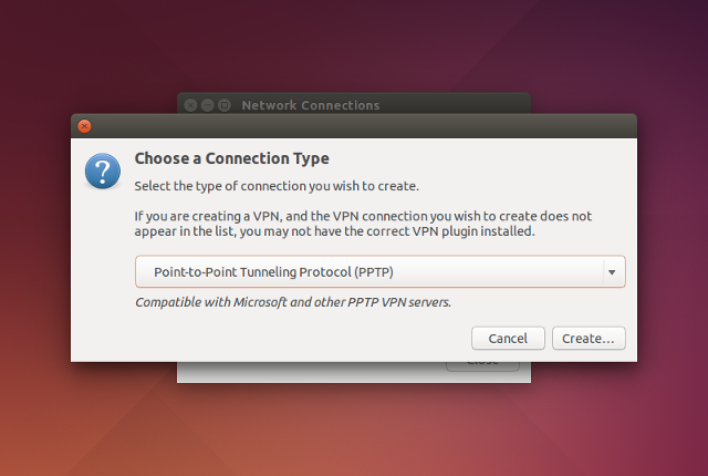 Setting up PPTP VPN on Linux, step 3