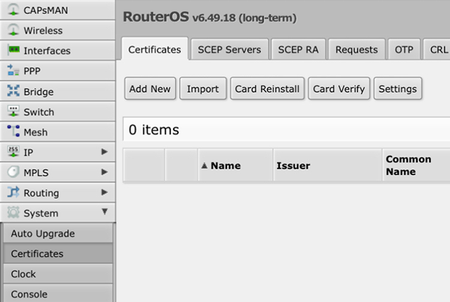 Настройка OpenVPN на Router OS, шаг 3
