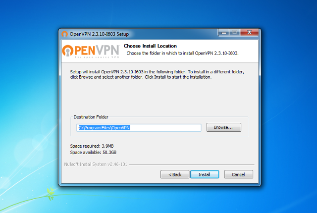 Настройка OpenVPN на Windows 7, шаг 6