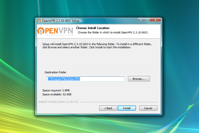 Настройка OpenVPN на Windows Vista, шаг 6